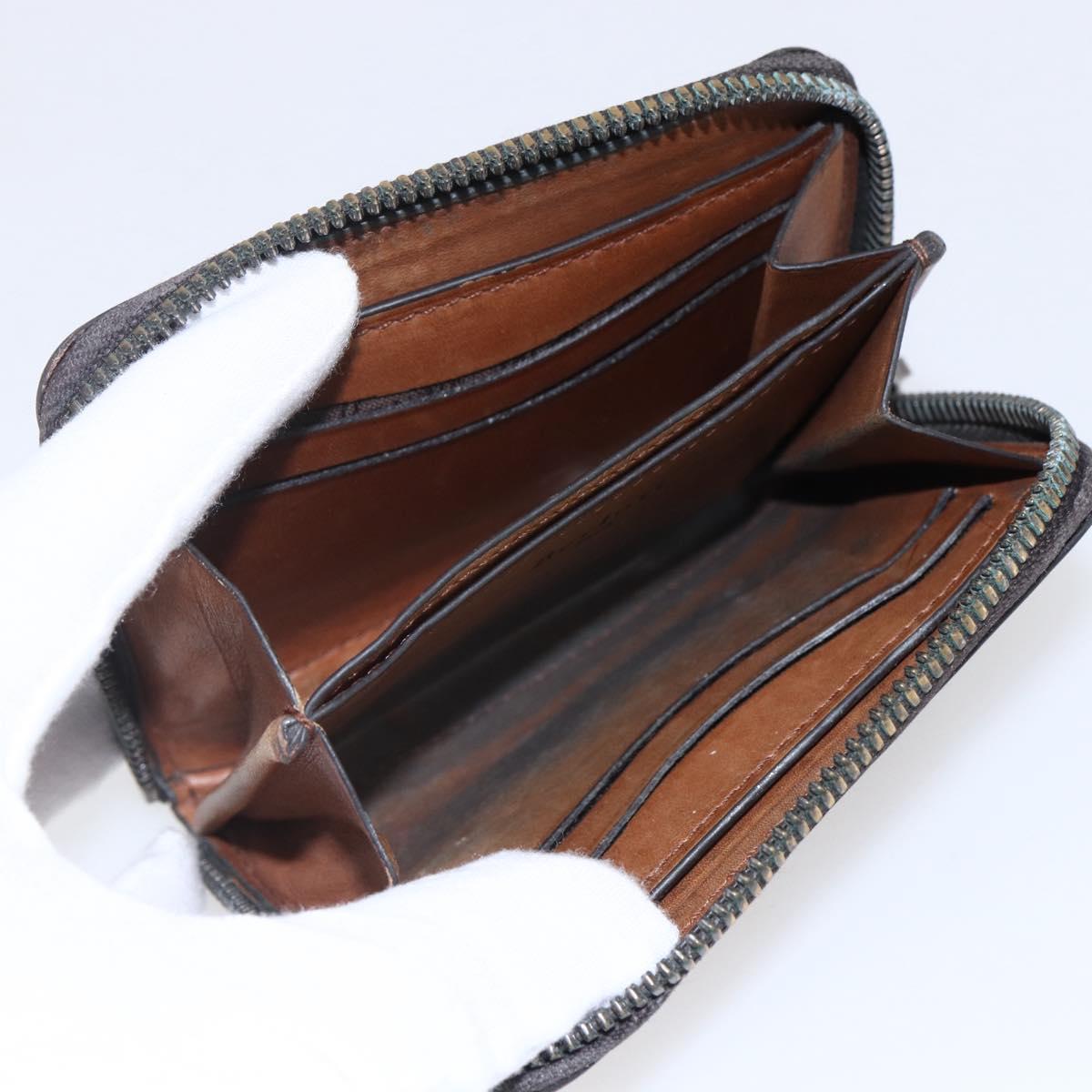 Berluti Wallet Leather Brown Auth bs30656
