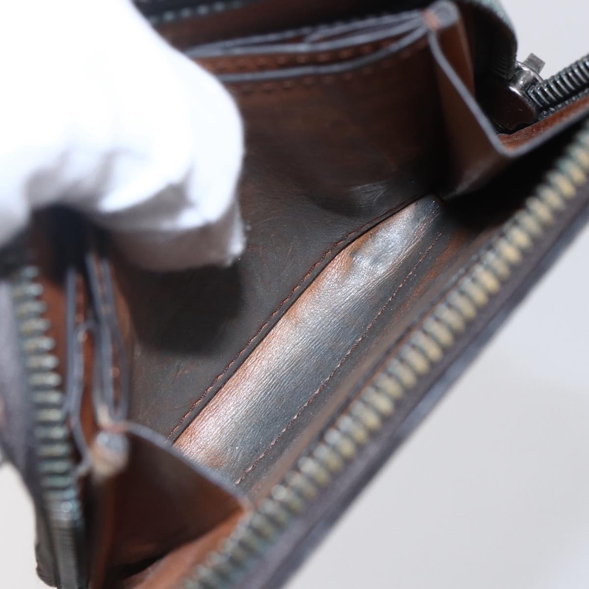 Berluti Wallet Leather Brown Auth bs30656