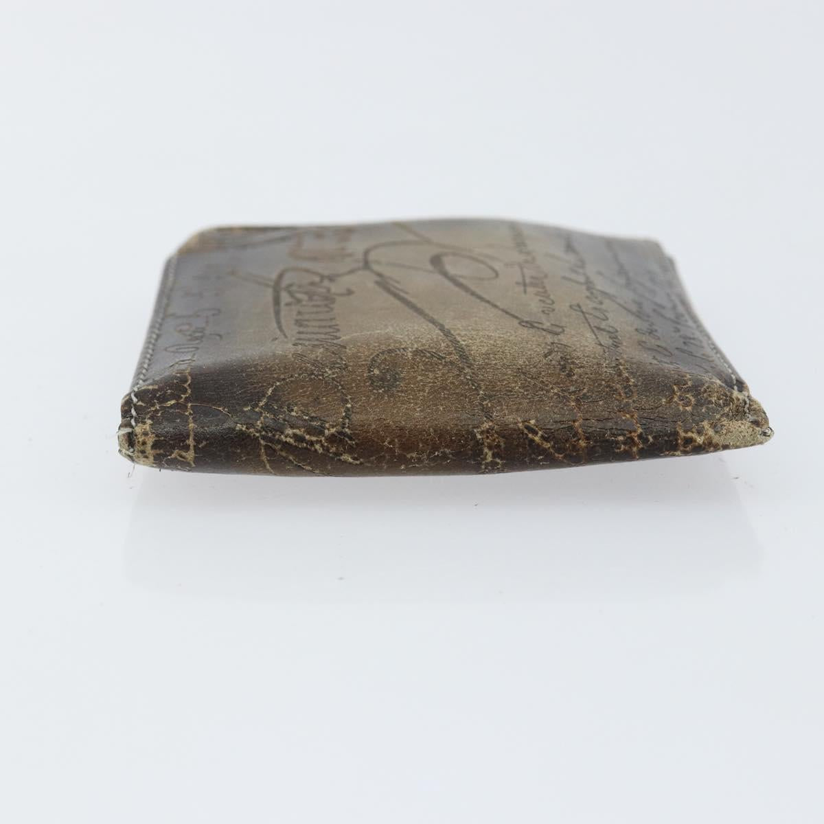 Berluti Wallet Leather Brown Auth bs30657