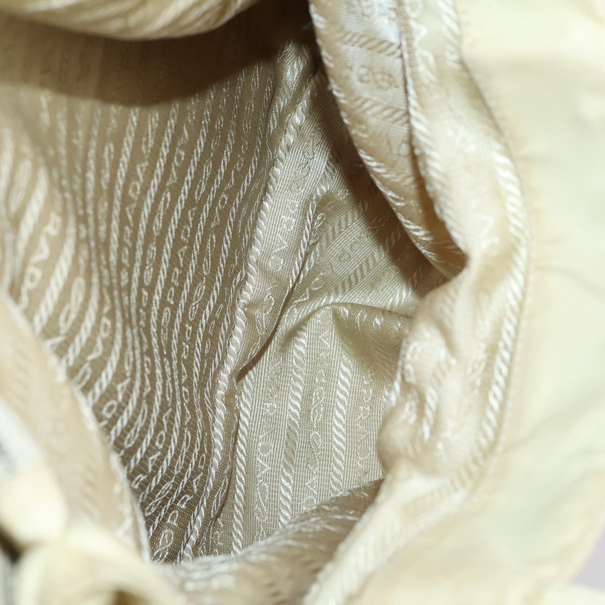 PRADA Hand Bag Nylon 2 Set Red White Auth bs30661