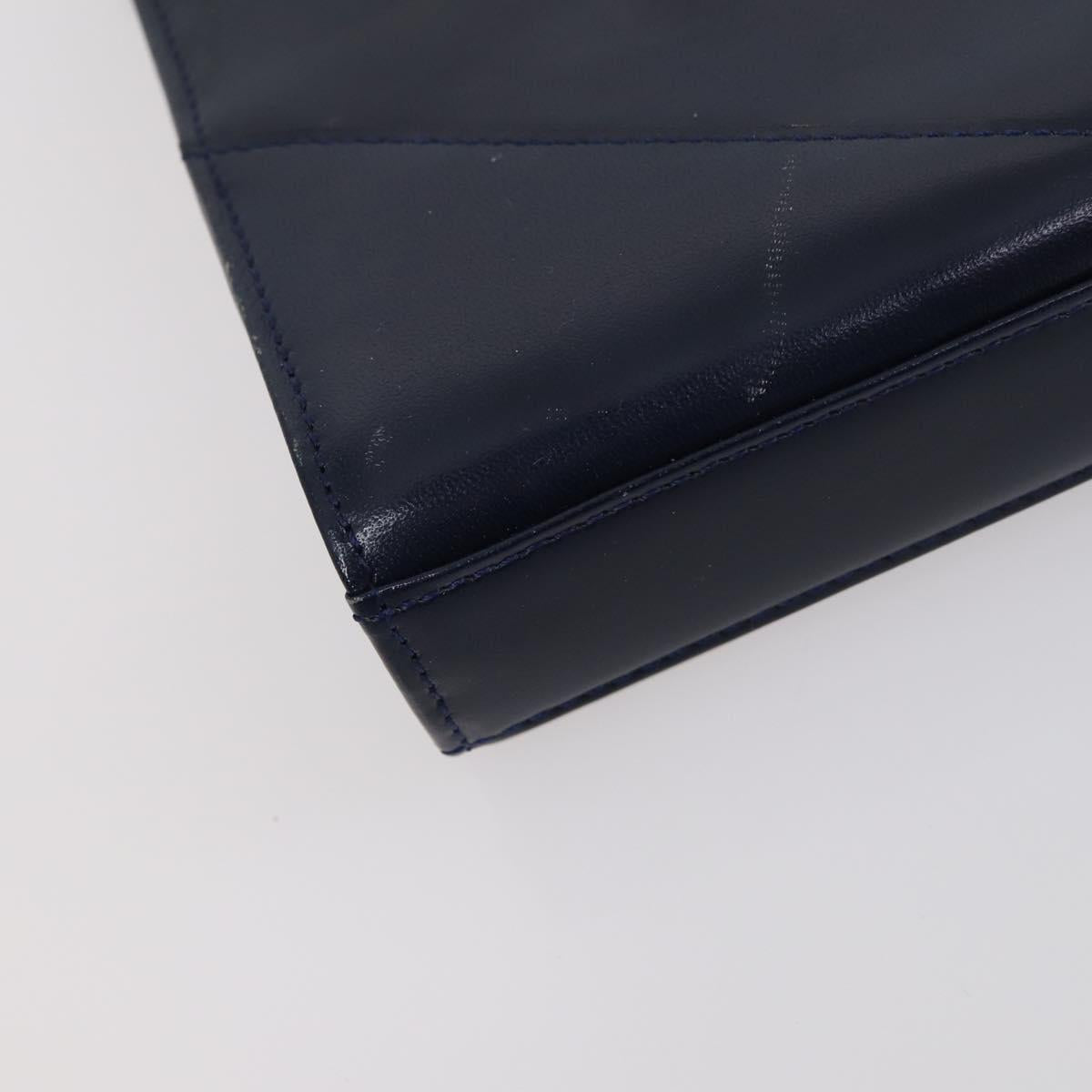 GIVENCHY Shoulder Bag Leather 2 Set Navy Black Auth bs30664