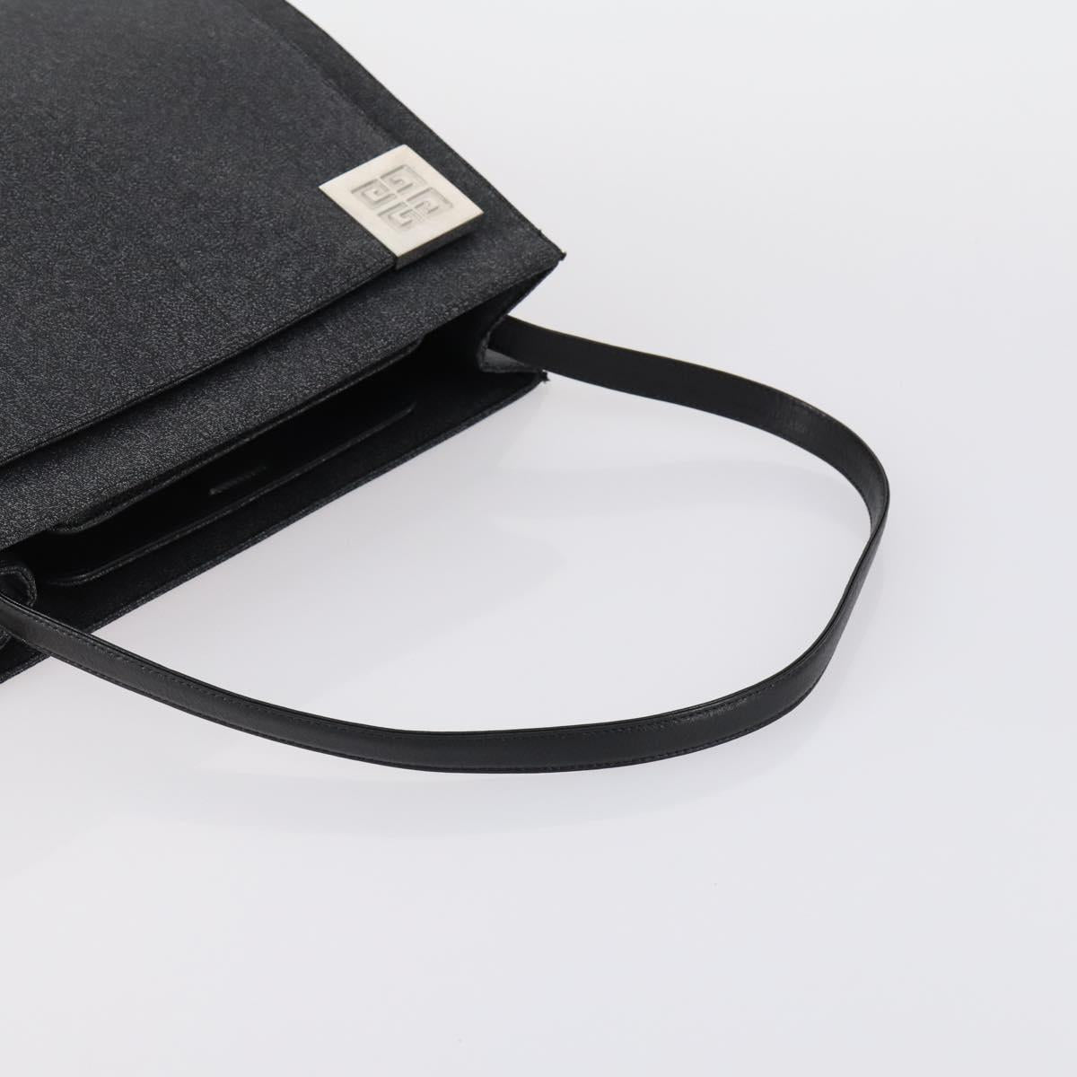 GIVENCHY Shoulder Bag Leather 2 Set Navy Black Auth bs30664