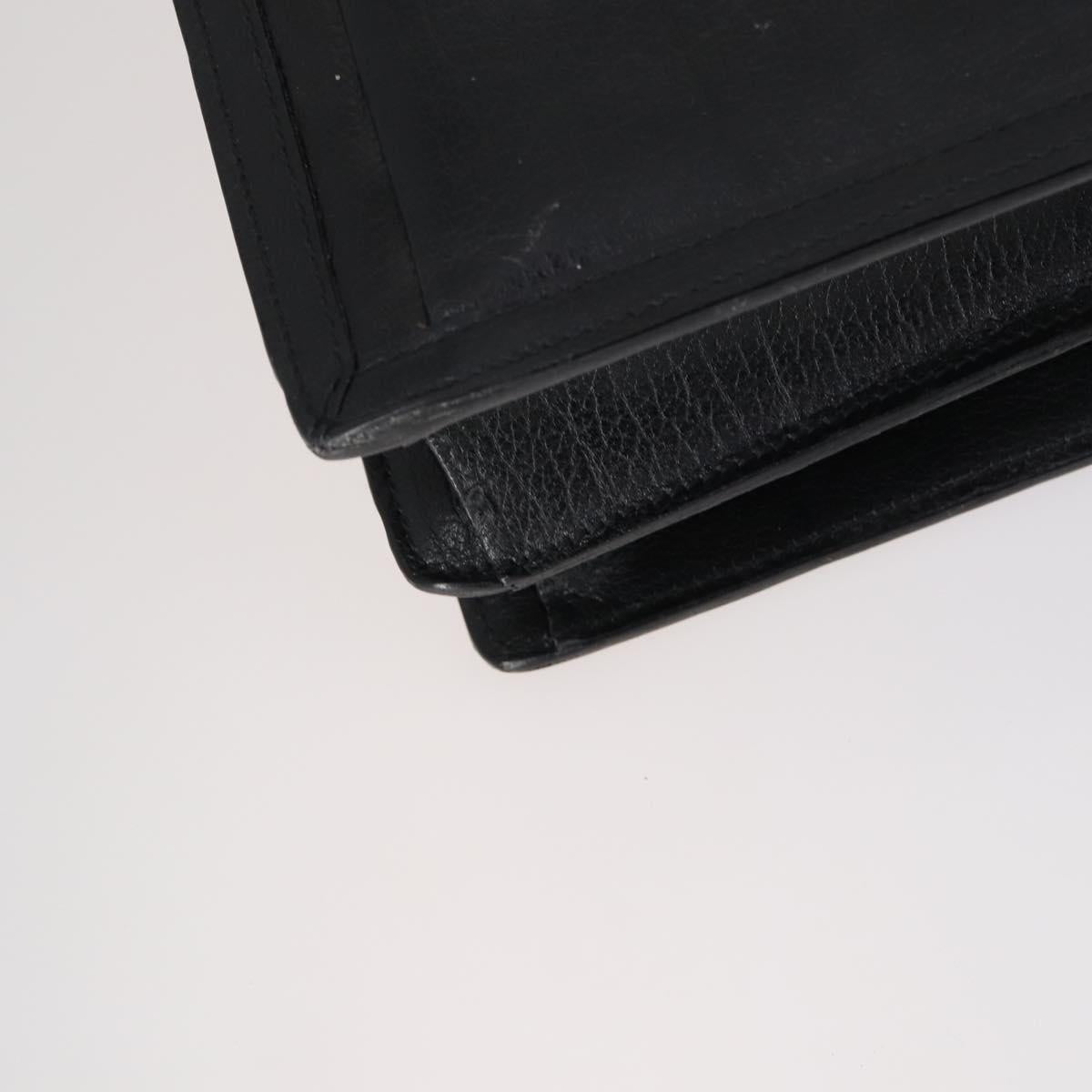 BALLY Hand Bag Leather 3 Set Black Auth bs30665