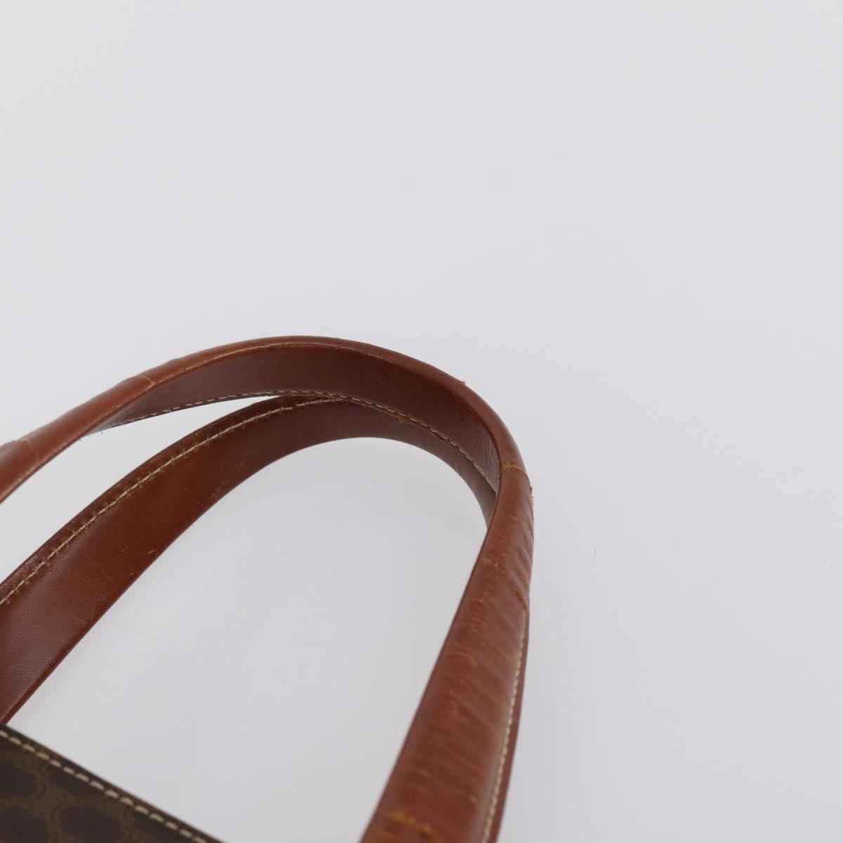 CELINE Macadam Canvas Hand Bag Coated Canvas 3 Set Brown Black Auth bs30666