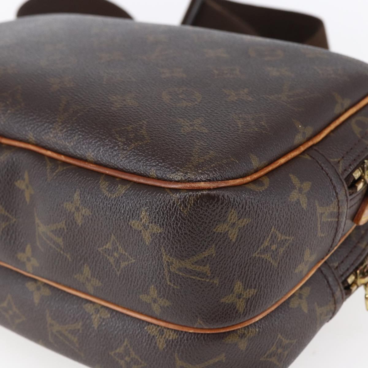 LOUIS VUITTON Monogram Reporter PM Shoulder Bag M45254 LV Auth bs30668