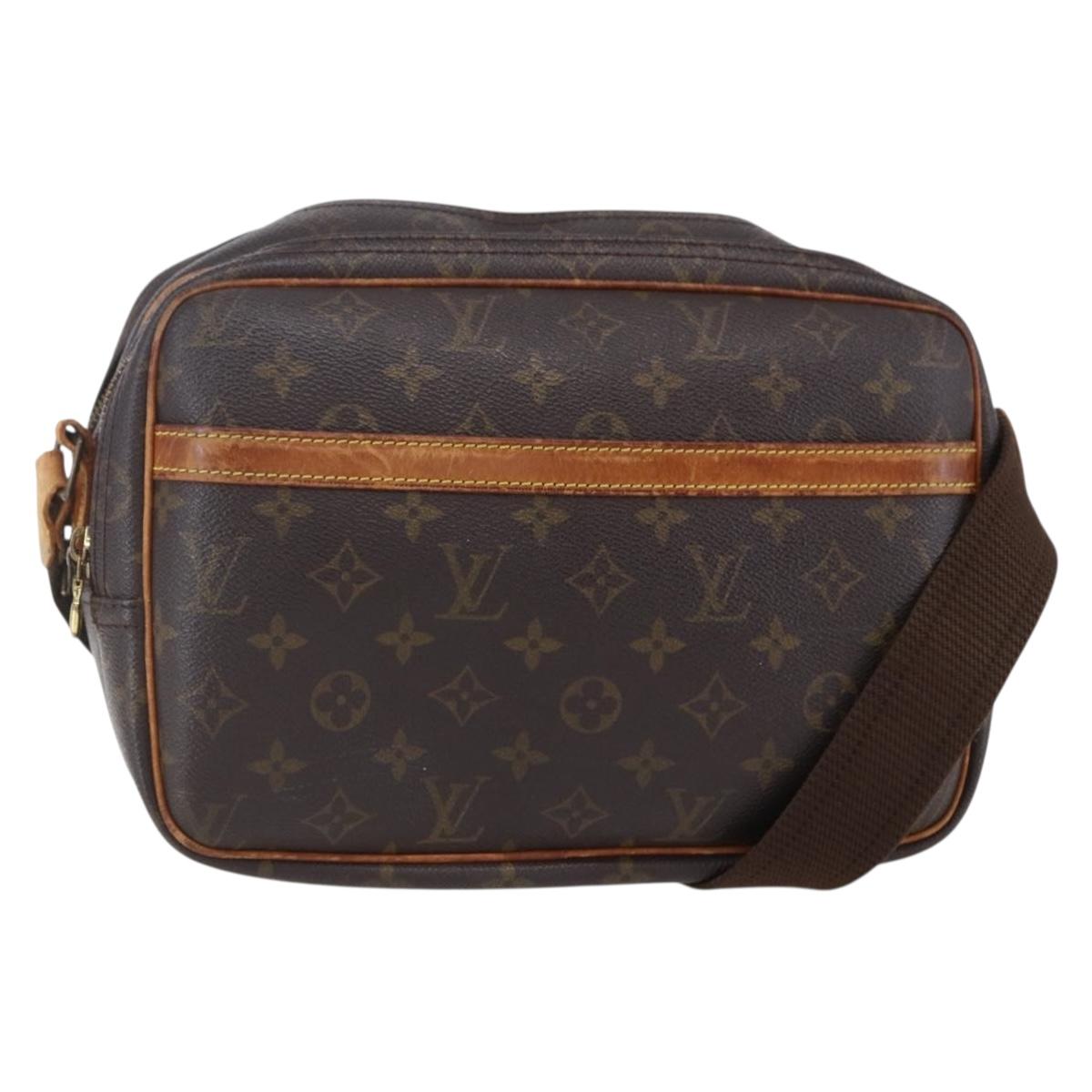 LOUIS VUITTON Monogram Reporter PM Shoulder Bag M45254 LV Auth bs30668