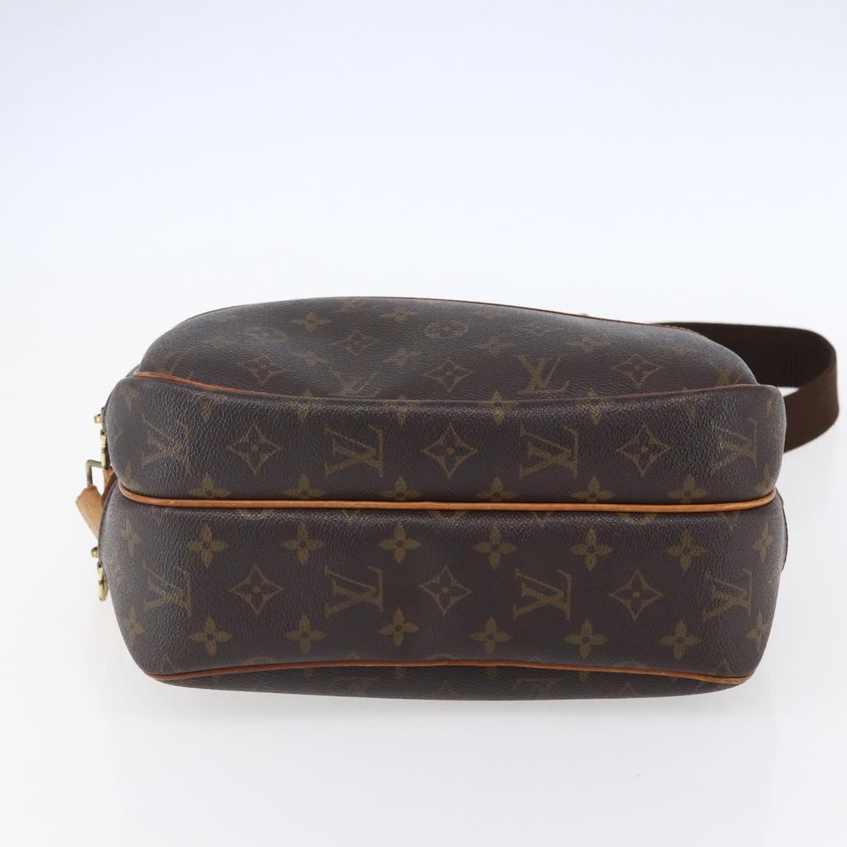 LOUIS VUITTON Monogram Reporter PM Shoulder Bag M45254 LV Auth bs30668