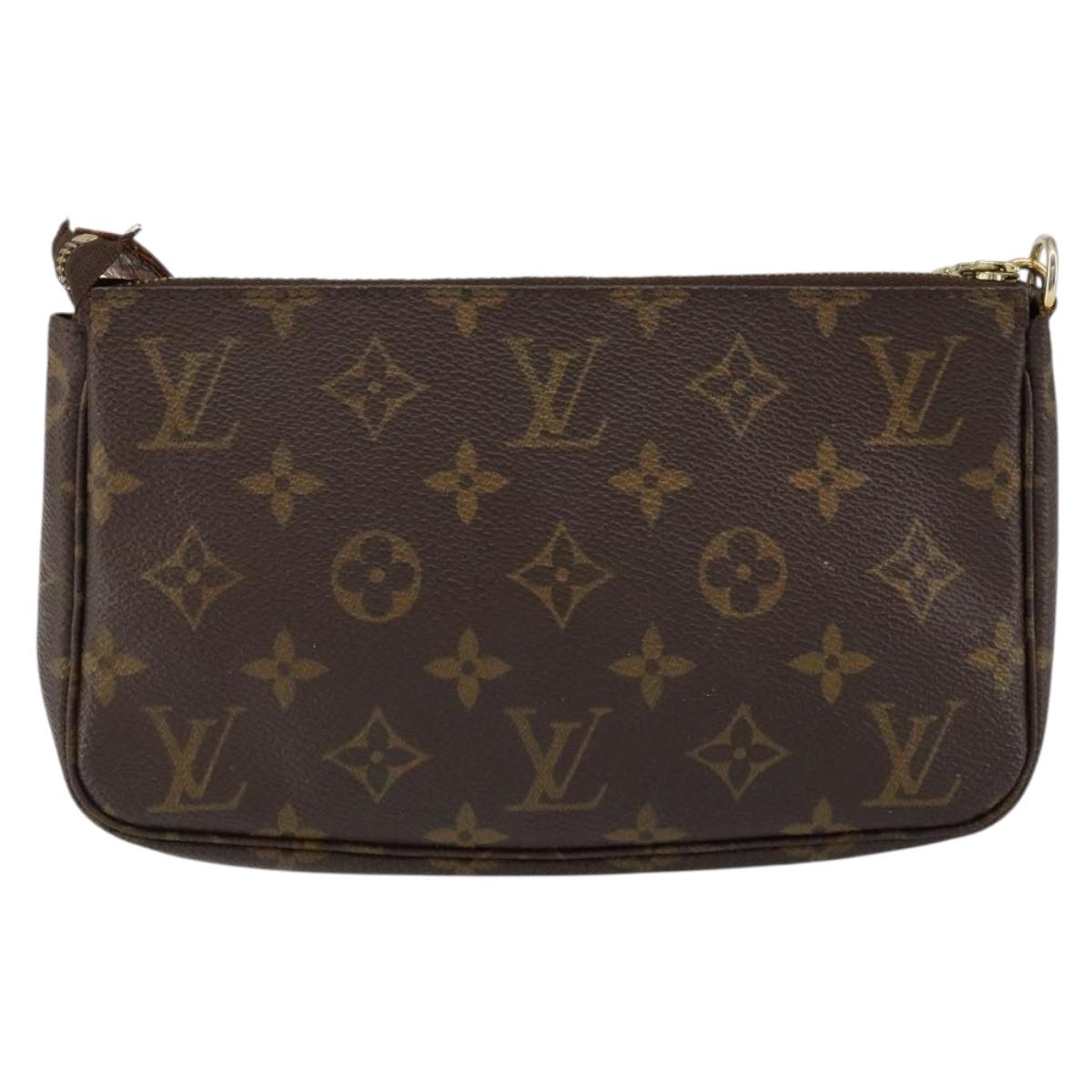 LOUIS VUITTON Monogram Pochette Accessoires Pouch M51980 LV Auth bs30673