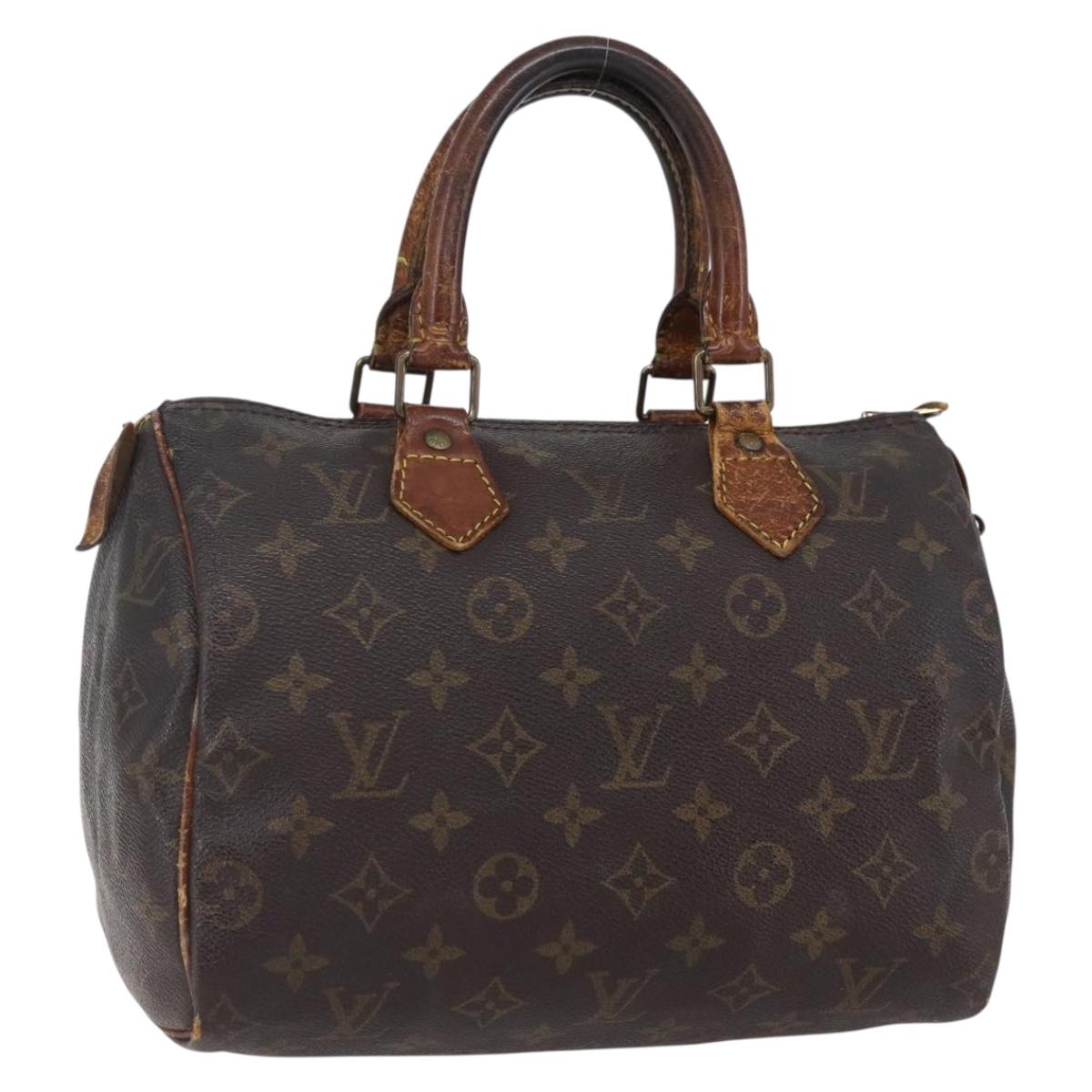 LOUIS VUITTON Monogram Speedy 25 Hand Bag M41528 LV Auth bs30677