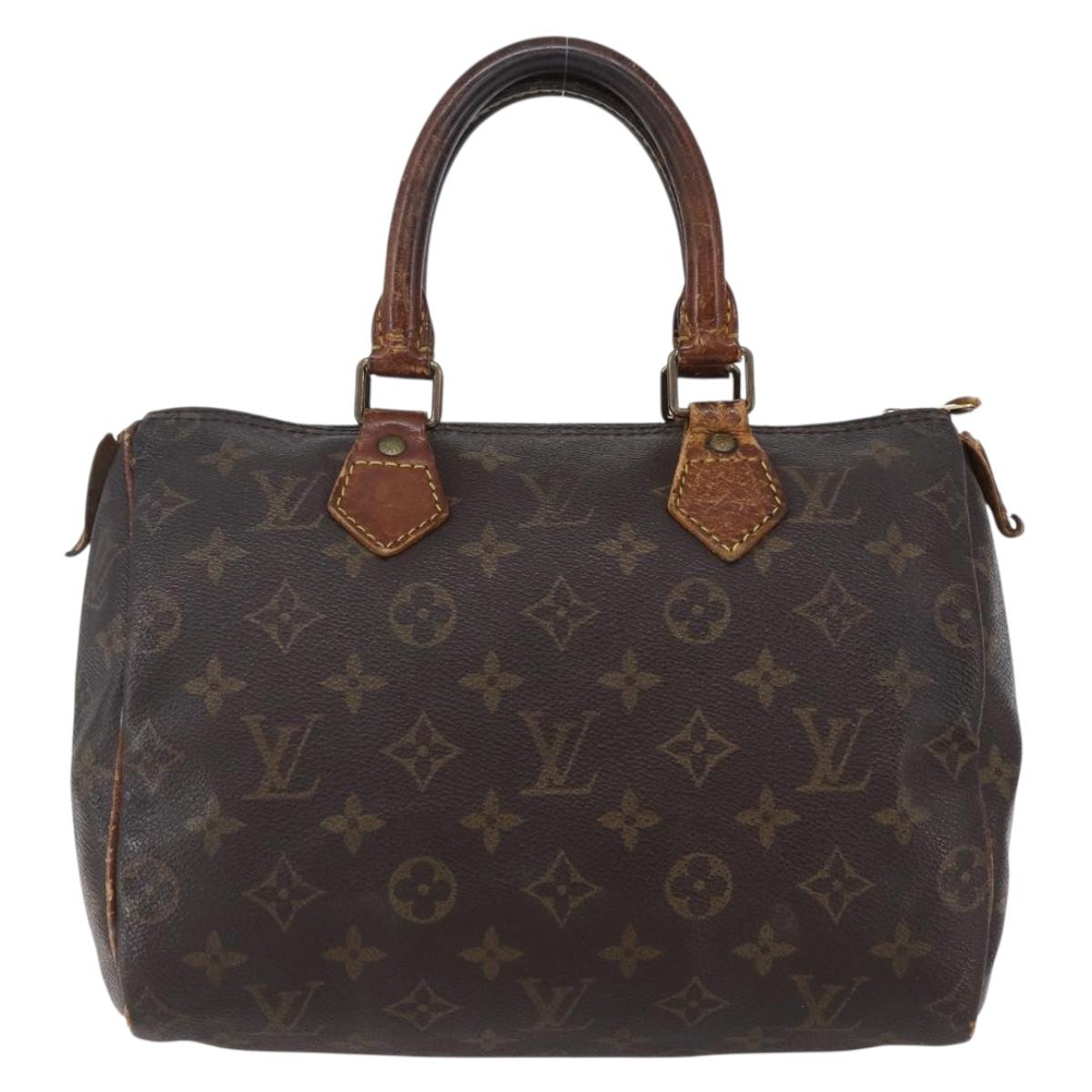LOUIS VUITTON Monogram Speedy 25 Hand Bag M41528 LV Auth bs30677
