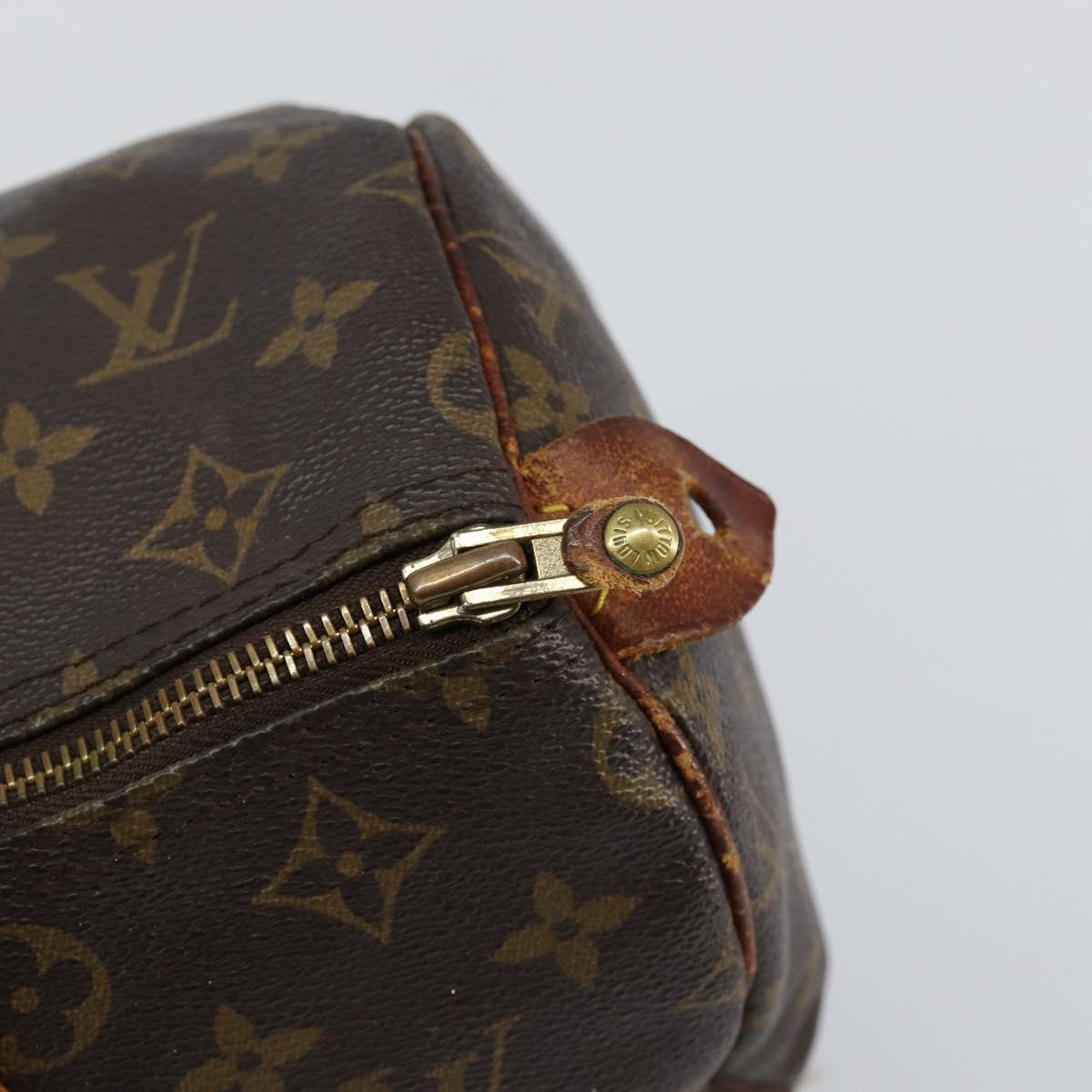 LOUIS VUITTON Monogram Speedy 30 Hand Bag M41526 LV Auth bs30678