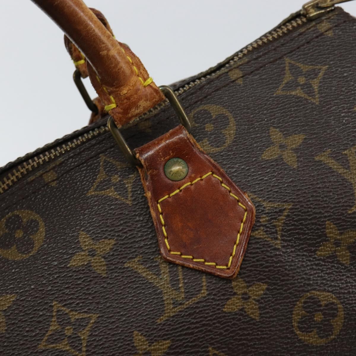 LOUIS VUITTON Monogram Speedy 30 Hand Bag M41526 LV Auth bs30678