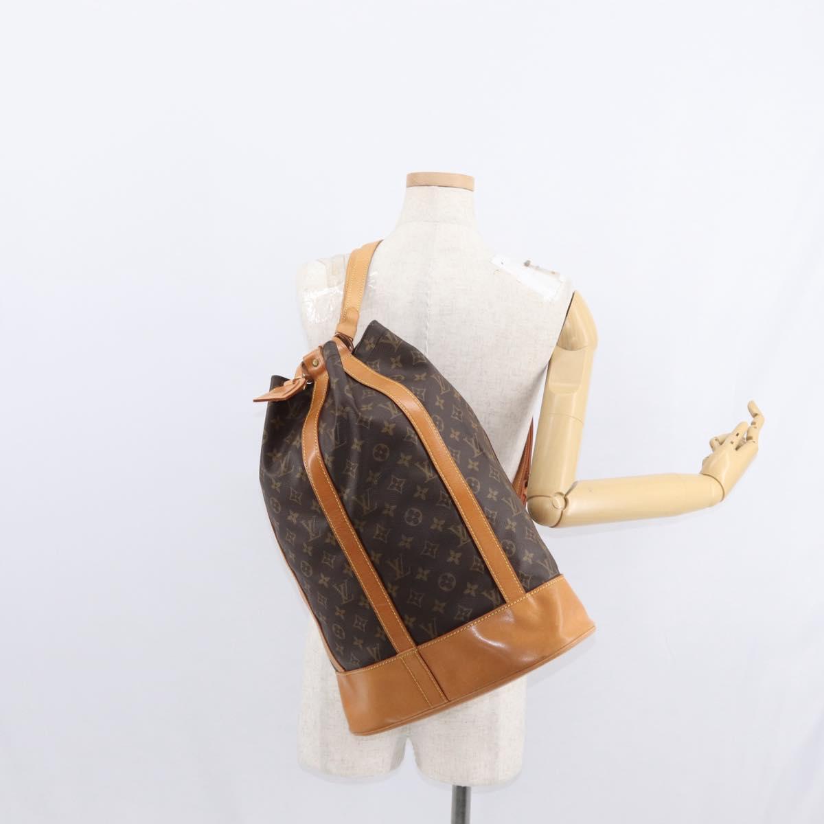 LOUIS VUITTON Monogram Randonnee GM Shoulder Bag M42244 LV Auth bs30683
