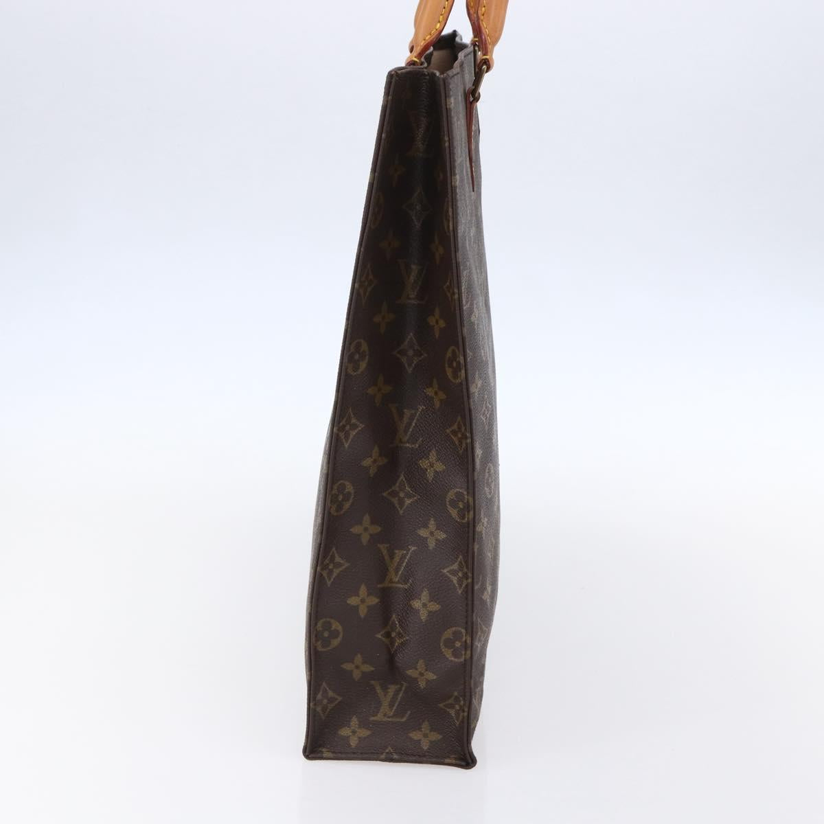 LOUIS VUITTON Monogram Sac Plat Hand Bag M51140 LV Auth bs30684