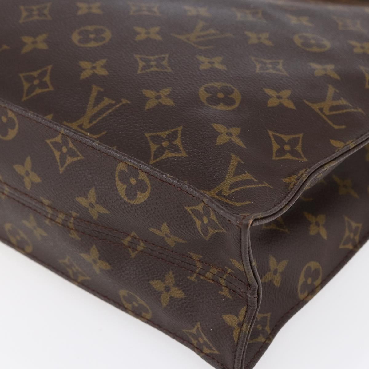 LOUIS VUITTON Monogram Sac Plat Hand Bag M51140 LV Auth bs30686
