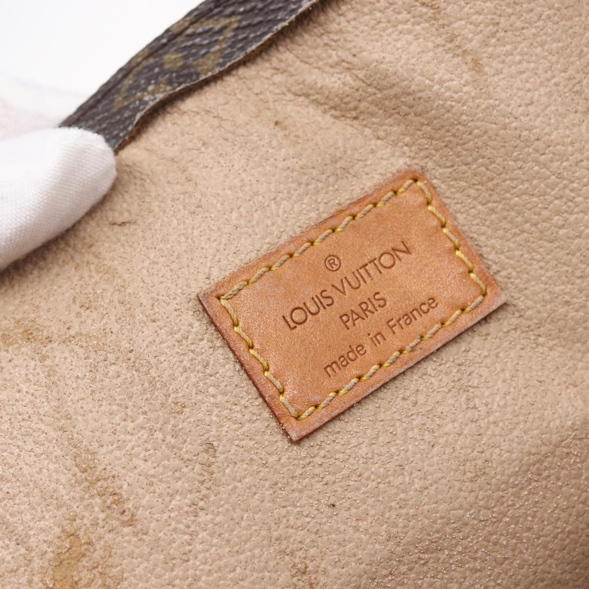 LOUIS VUITTON Monogram Sac Plat Hand Bag M51140 LV Auth bs30686