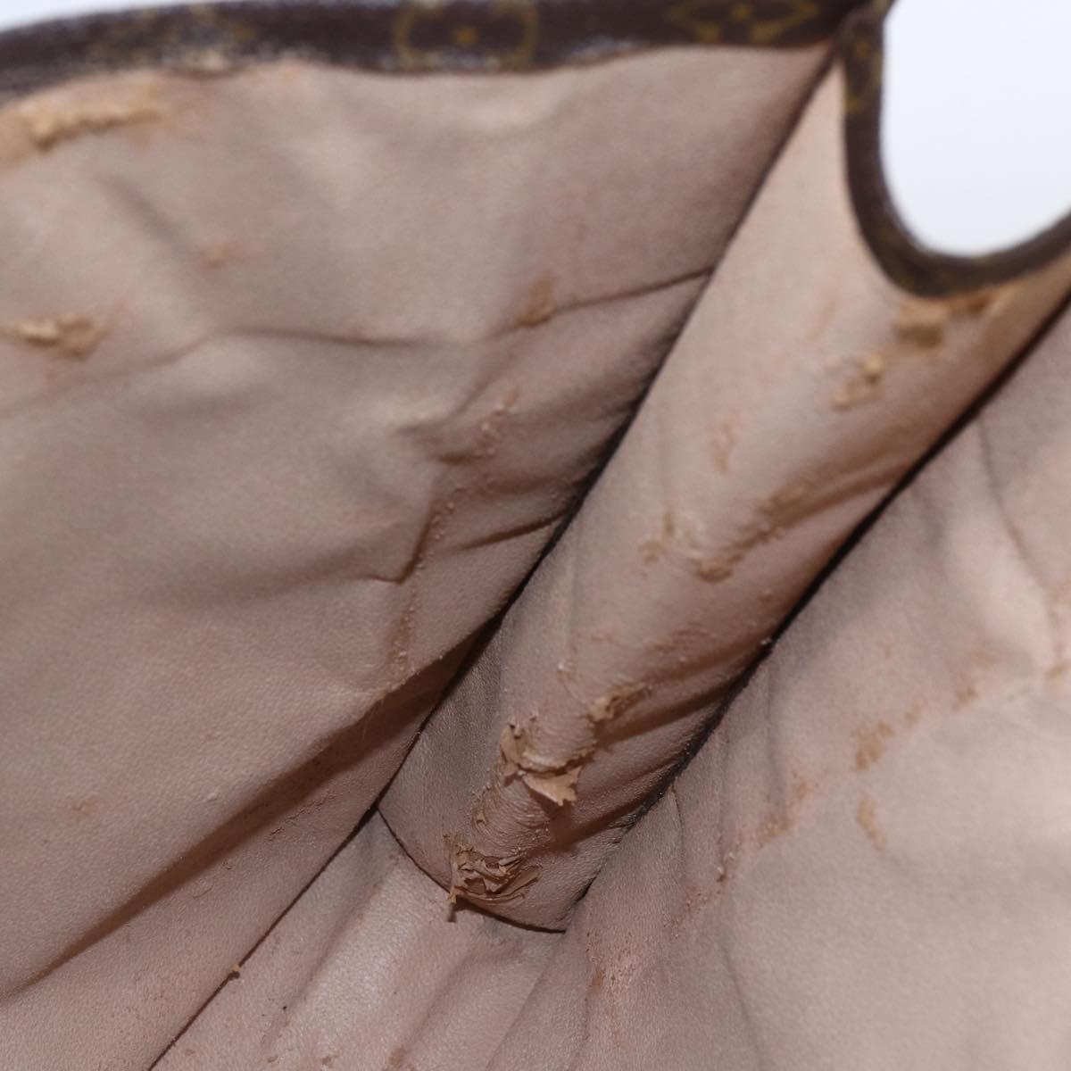 LOUIS VUITTON Monogram Sac Plat Hand Bag M51140 LV Auth bs30686