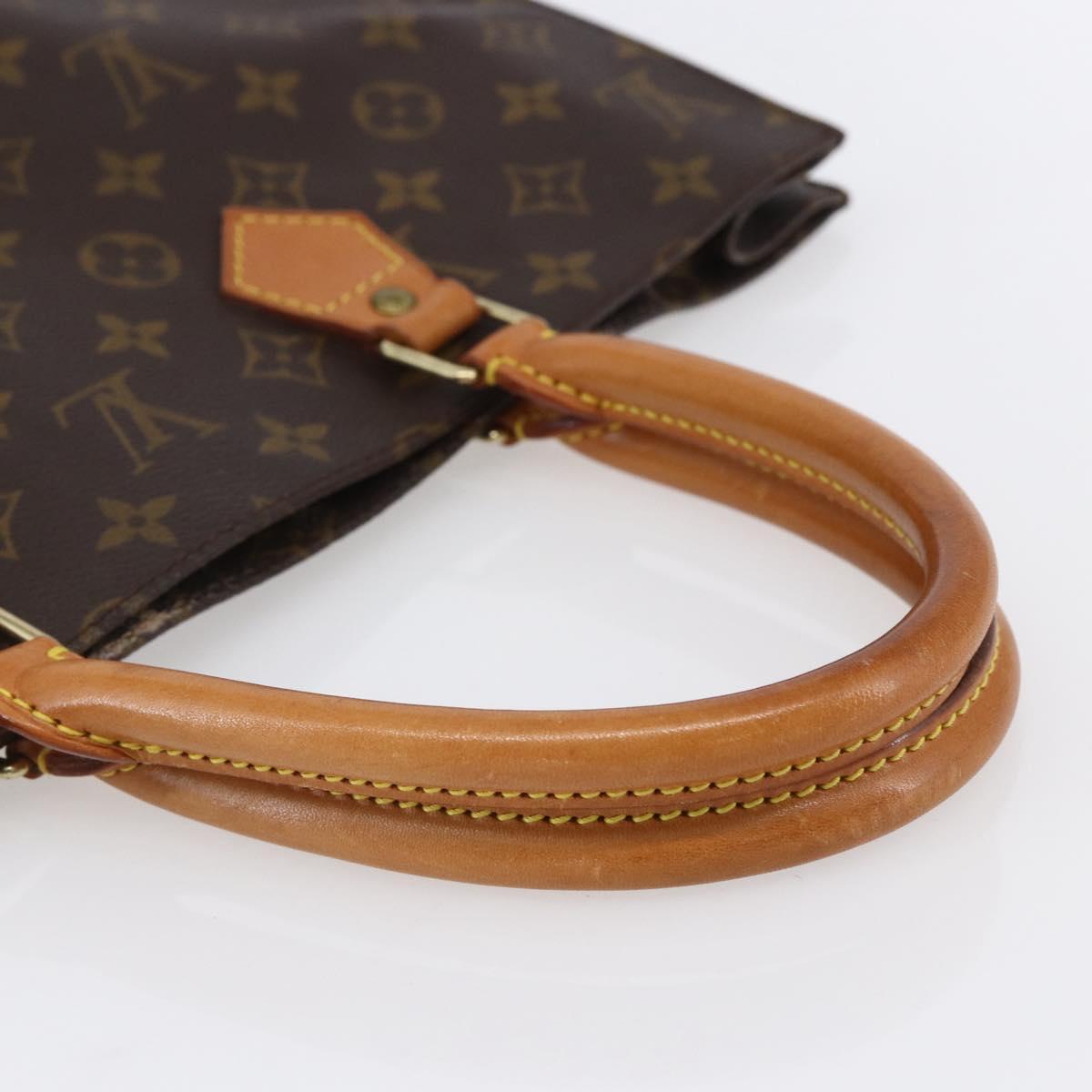 LOUIS VUITTON Monogram Sac Plat Hand Bag M51140 LV Auth bs30686