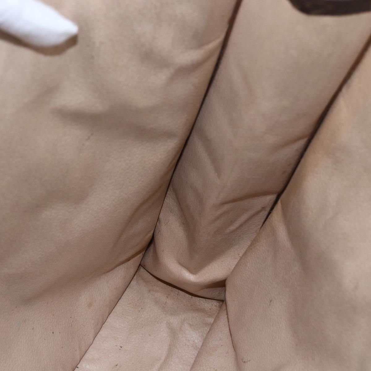 LOUIS VUITTON Monogram Sac Plat Hand Bag M51140 LV Auth bs30690