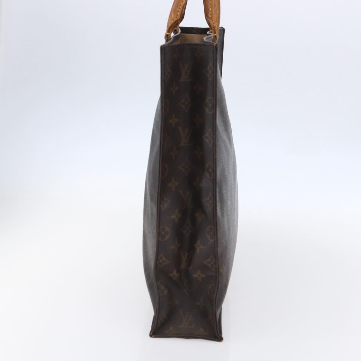 LOUIS VUITTON Monogram Sac Plat Hand Bag M51140 LV Auth bs30690