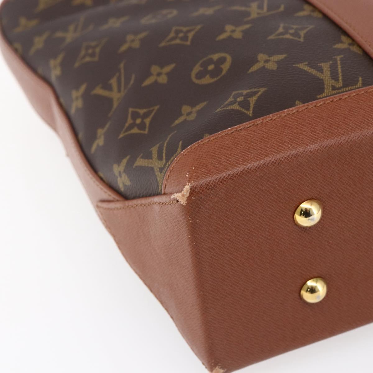 LOUIS VUITTON Monogram Sac Weekend PM Hand Bag M42425 LV Auth bs30691