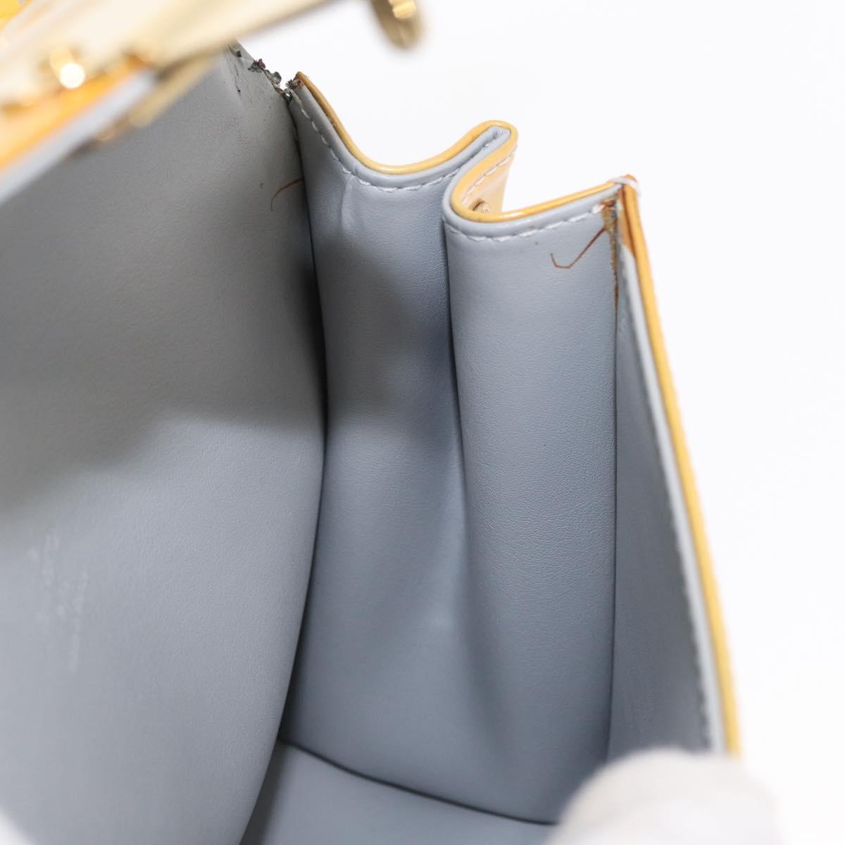 LOUIS VUITTON Monogram Vernis Spring Street Hand Bag Gris M91029 LV Auth bs30694