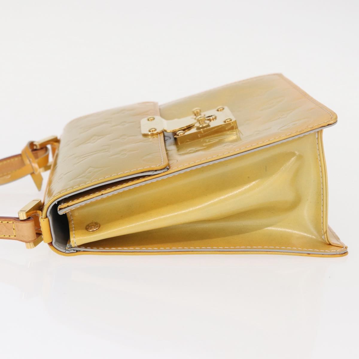 LOUIS VUITTON Monogram Vernis Spring Street Hand Bag Gris M91029 LV Auth bs30694