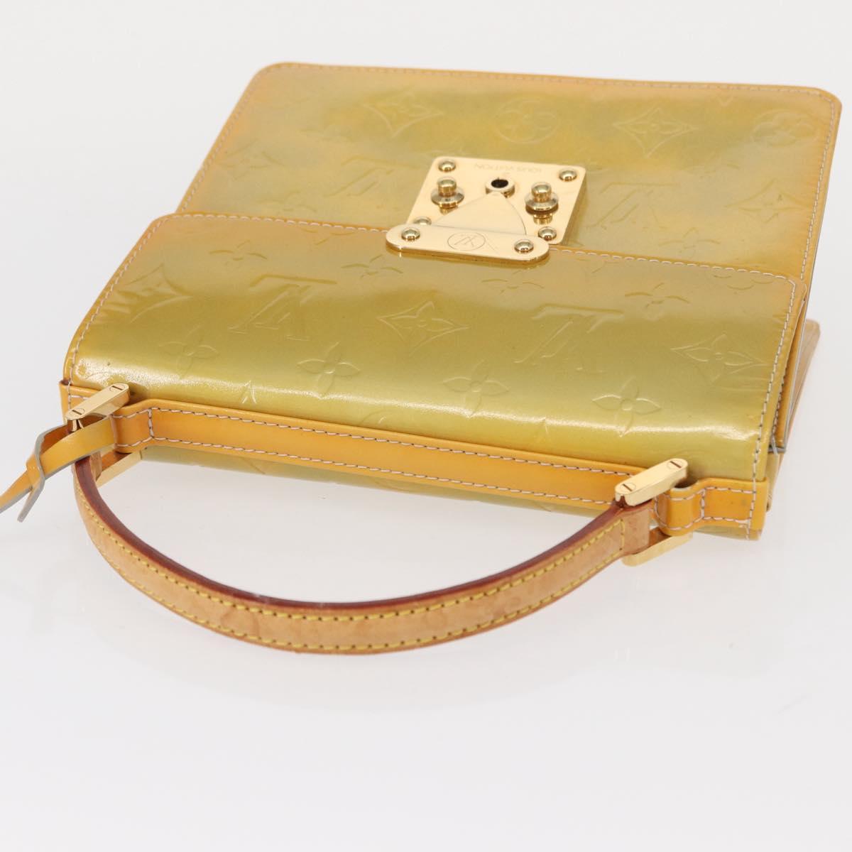 LOUIS VUITTON Monogram Vernis Spring Street Hand Bag Gris M91029 LV Auth bs30694