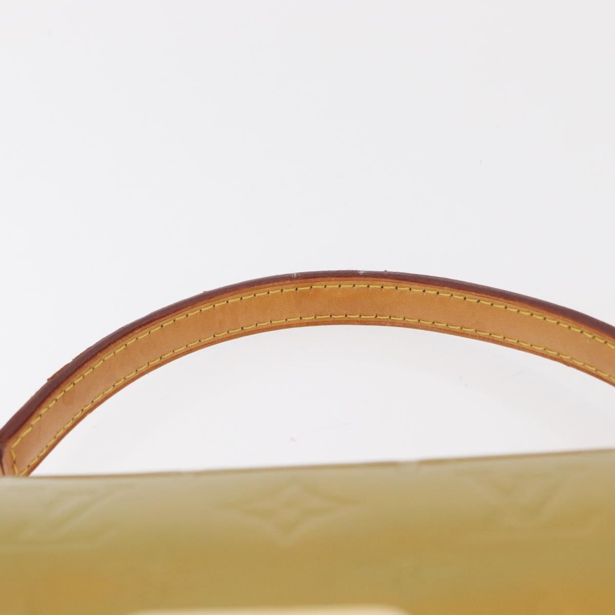 LOUIS VUITTON Monogram Vernis Spring Street Hand Bag Gris M91029 LV Auth bs30694