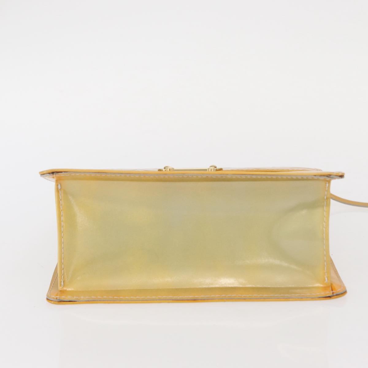 LOUIS VUITTON Monogram Vernis Spring Street Hand Bag Gris M91029 LV Auth bs30694