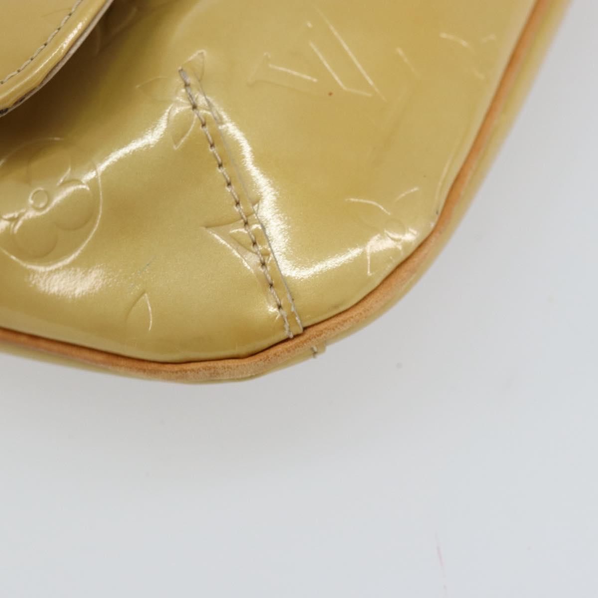 LOUIS VUITTON Monogram Vernis Thompson Street Bag Beige M91301 LV Auth bs30695