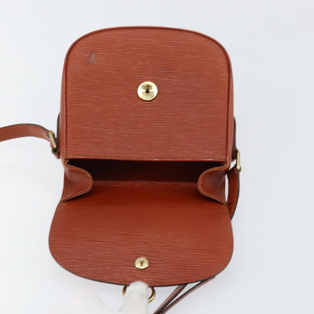 LOUIS VUITTON Epi Saint Cloud PM Shoulder Bag Brown M52213 LV Auth bs30702