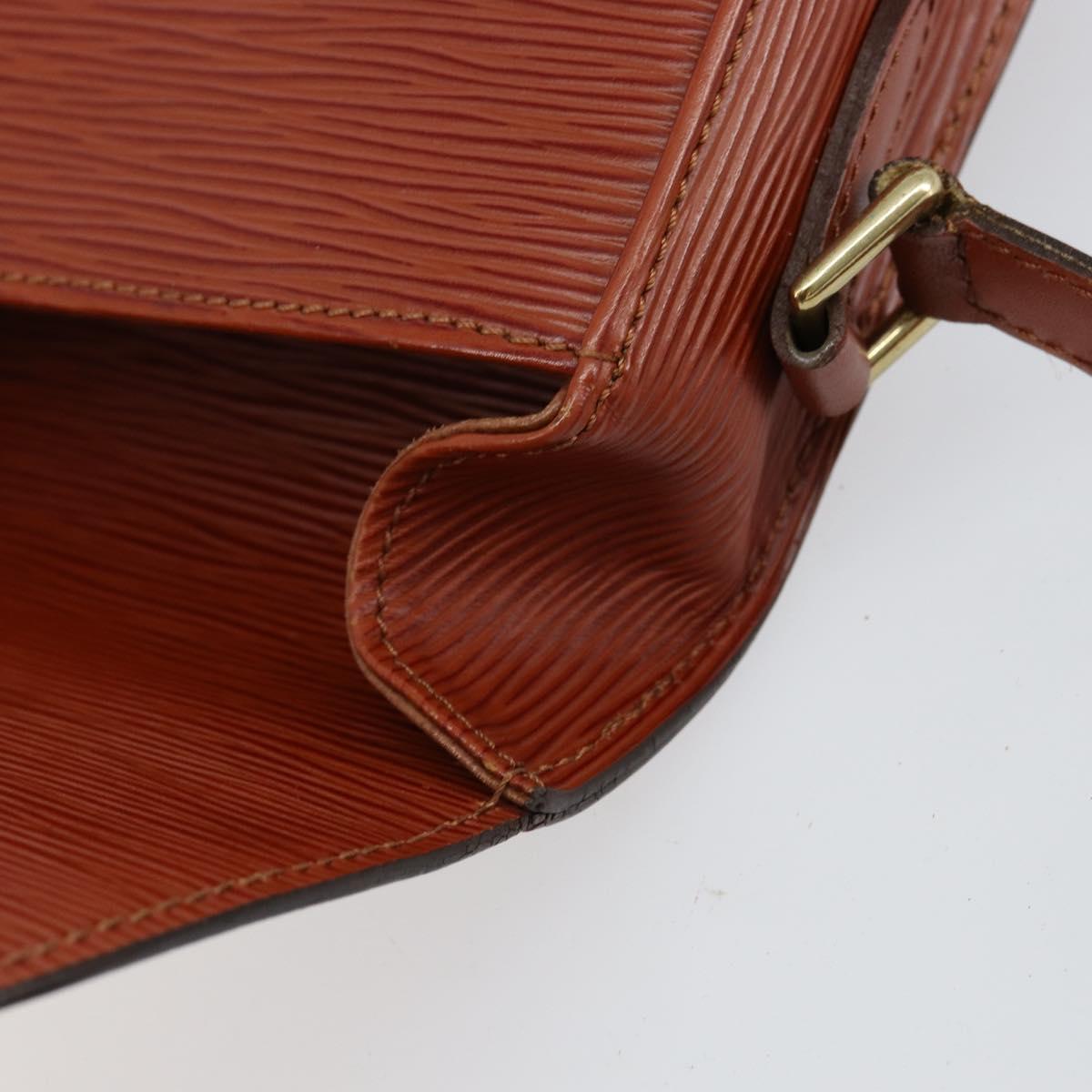 LOUIS VUITTON Epi Saint Cloud PM Shoulder Bag Brown M52213 LV Auth bs30702