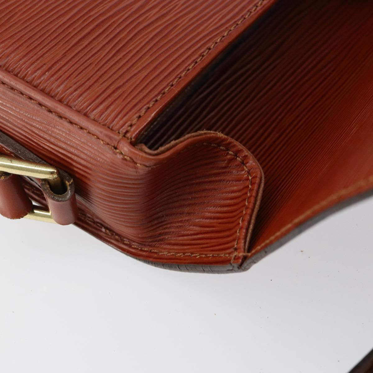 LOUIS VUITTON Epi Saint Cloud PM Shoulder Bag Brown M52213 LV Auth bs30702