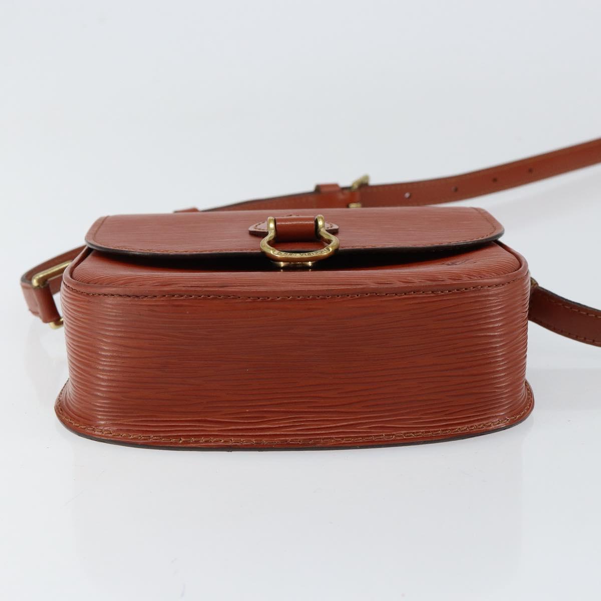 LOUIS VUITTON Epi Saint Cloud PM Shoulder Bag Brown M52213 LV Auth bs30702