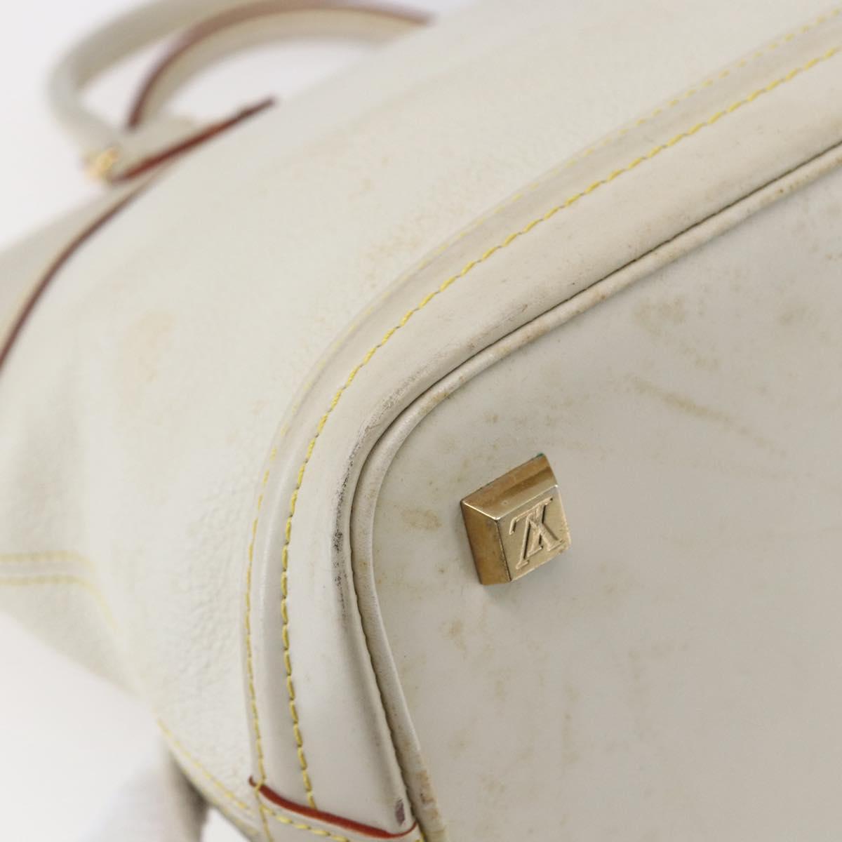 LOUIS VUITTON Suhari Rock It PM Hand Bag White M91887 LV Auth bs30703