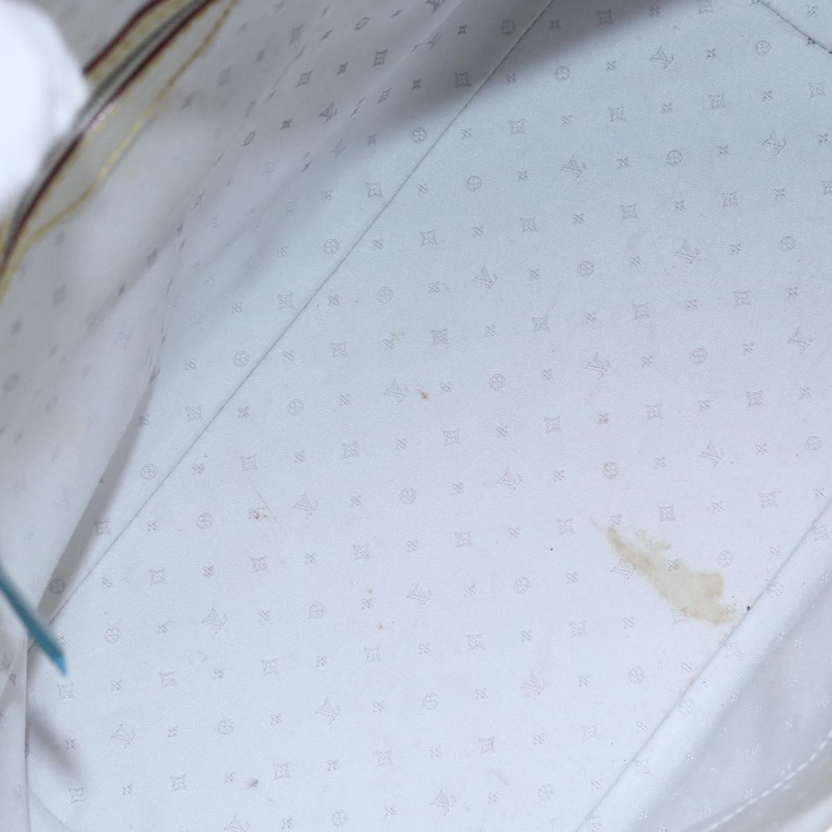 LOUIS VUITTON Suhari Rock It PM Hand Bag White M91887 LV Auth bs30703