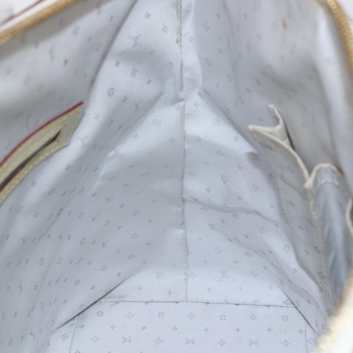 LOUIS VUITTON Suhari Rock It PM Hand Bag White M91887 LV Auth bs30703