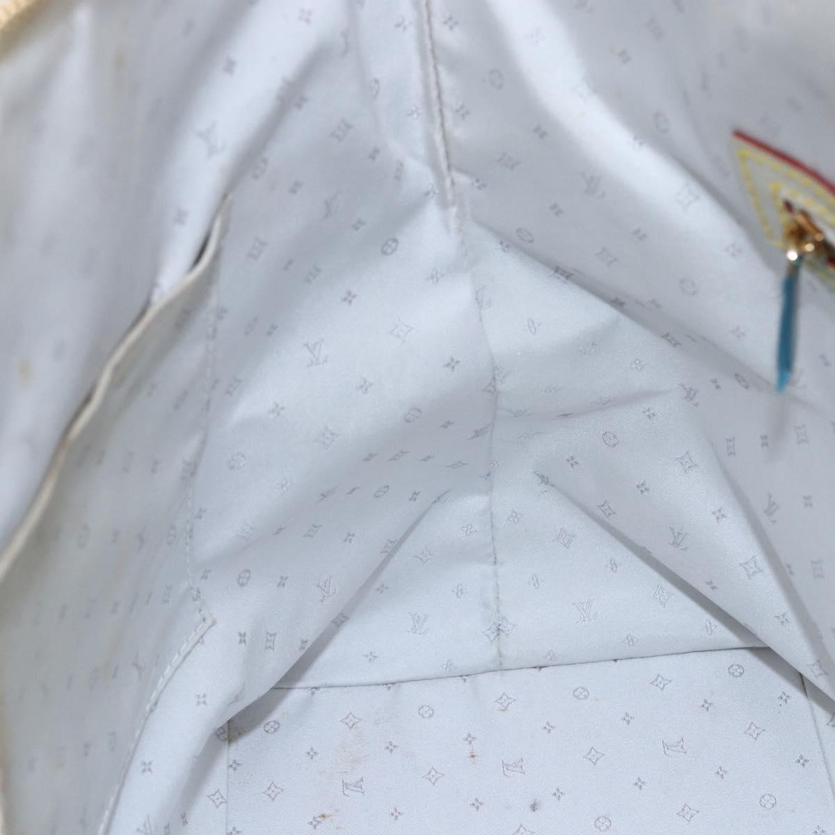 LOUIS VUITTON Suhari Rock It PM Hand Bag White M91887 LV Auth bs30703