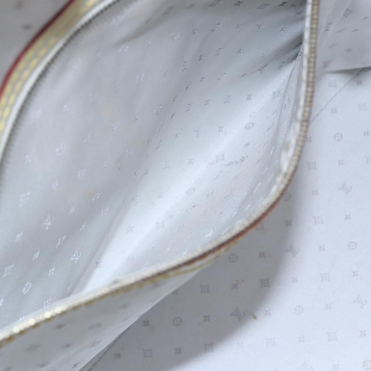 LOUIS VUITTON Suhari Rock It PM Hand Bag White M91887 LV Auth bs30703