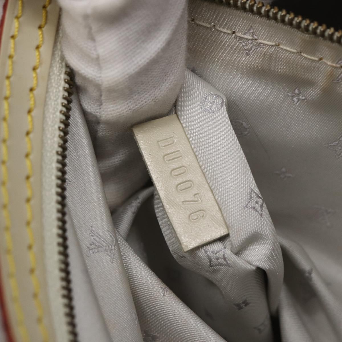 LOUIS VUITTON Suhari Rock It PM Hand Bag White M91887 LV Auth bs30703