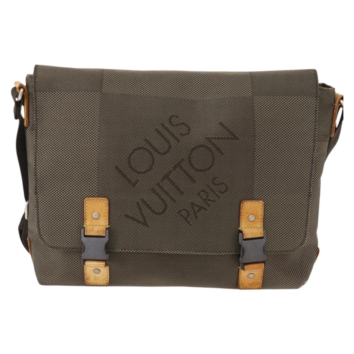 LOUIS VUITTON Damier Geant Roux Shoulder Bag Tail M93077 LV Auth bs30705