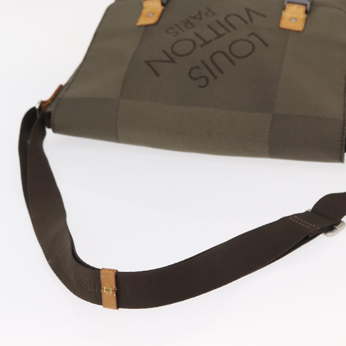 LOUIS VUITTON Damier Geant Roux Shoulder Bag Tail M93077 LV Auth bs30705