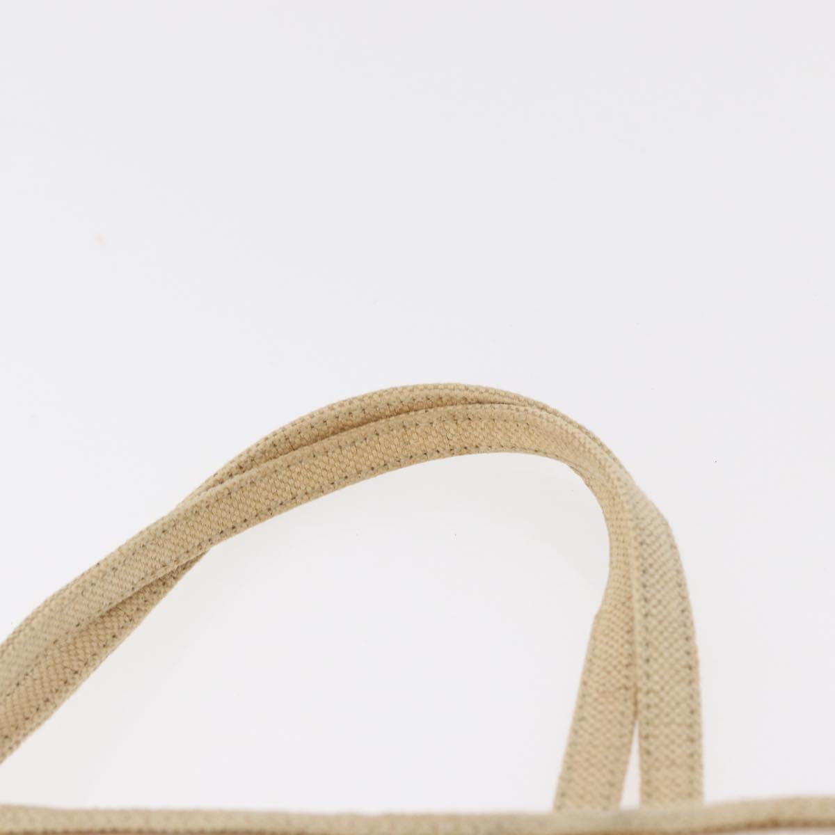 PRADA Hand Bag Vinyl Clear Beige Auth bs30723