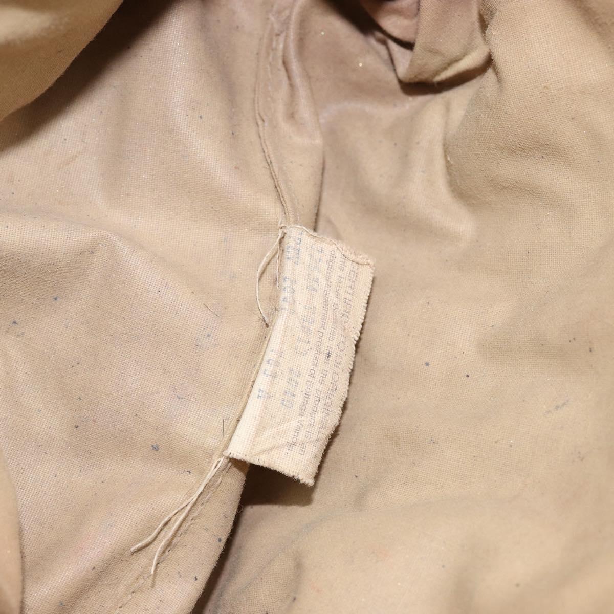 BOTTEGA VENETA INTRECCIATO Pouch Leather Brown Gold Auth bs30733