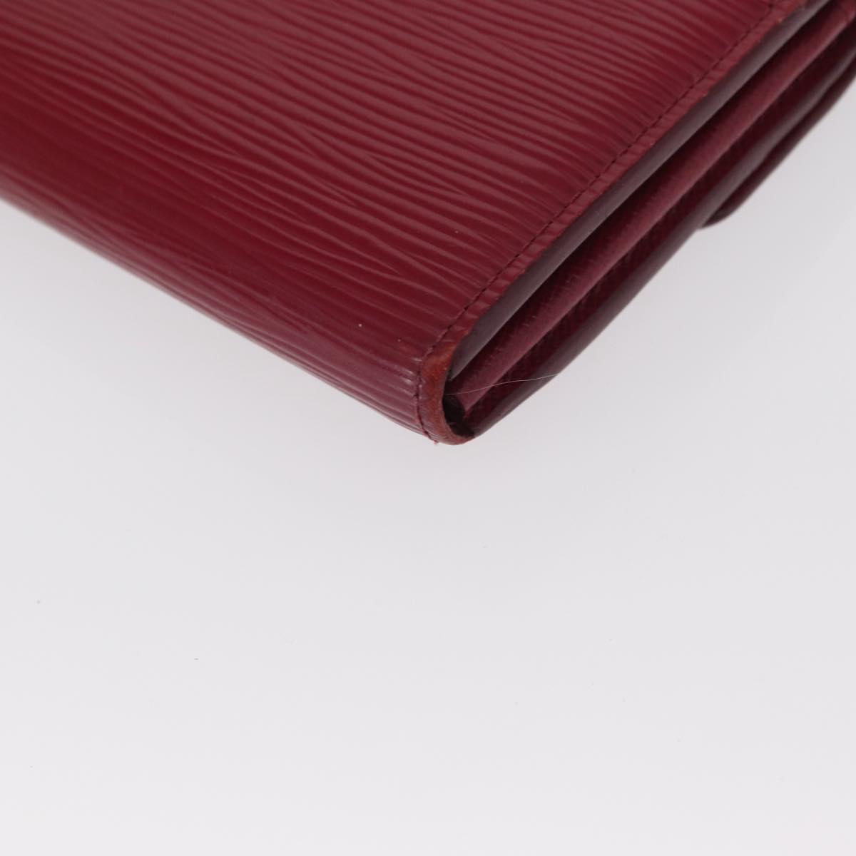 LOUIS VUITTON Epi Portefeuille Sarah Long Wallet Fuchsia M60317 LV Auth bs30738