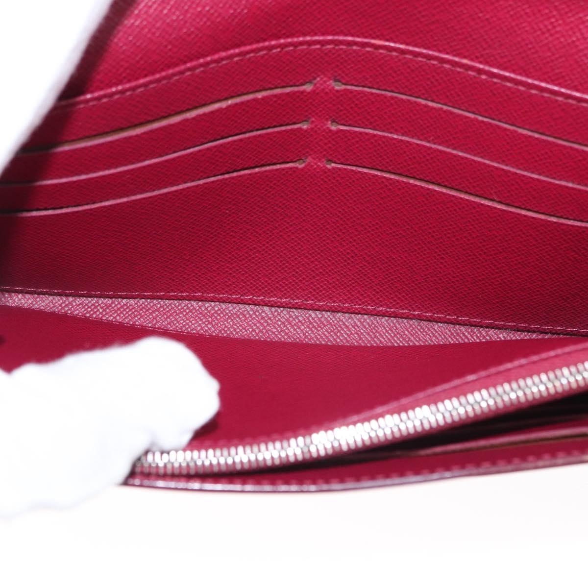 LOUIS VUITTON Epi Portefeuille Sarah Long Wallet Fuchsia M60317 LV Auth bs30738