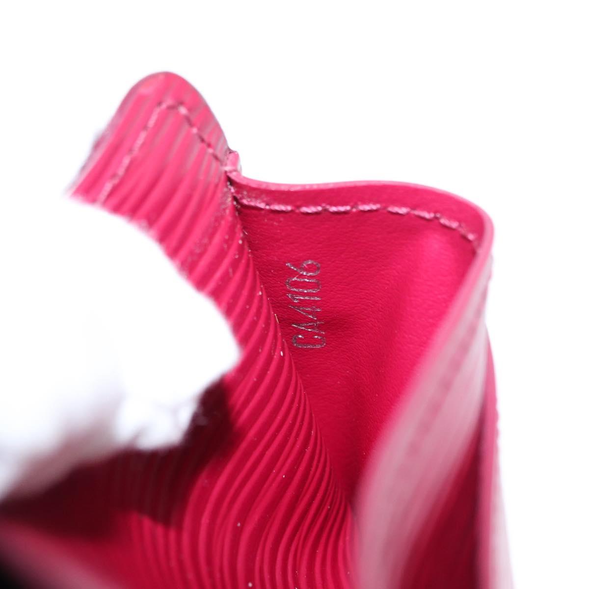 LOUIS VUITTON Epi Portefeuille Sarah Long Wallet Fuchsia M60317 LV Auth bs30738