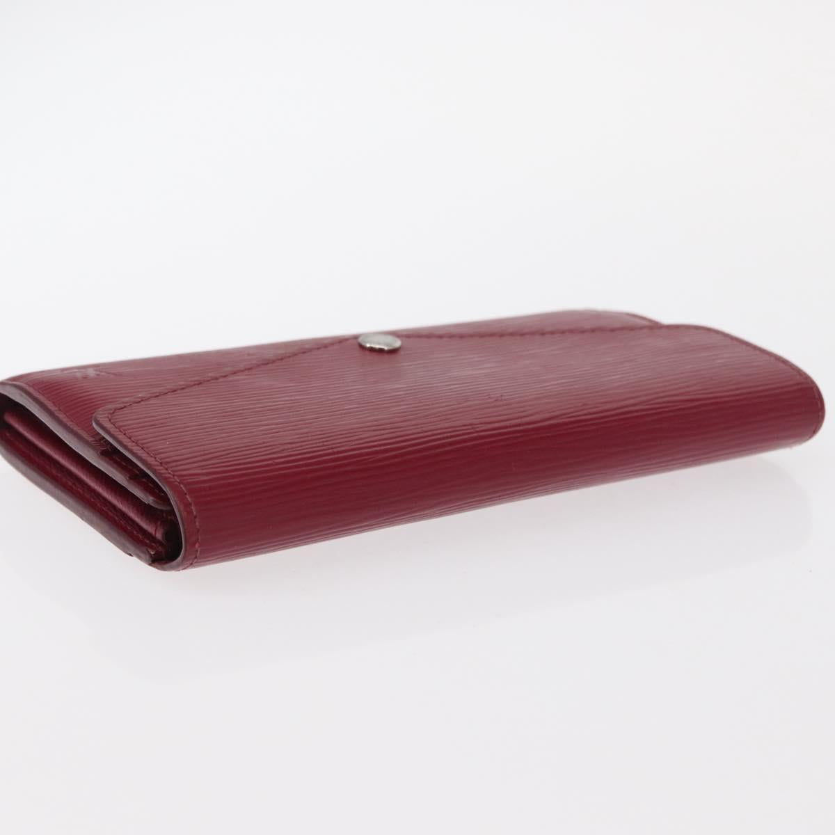 LOUIS VUITTON Epi Portefeuille Sarah Long Wallet Fuchsia M60317 LV Auth bs30738