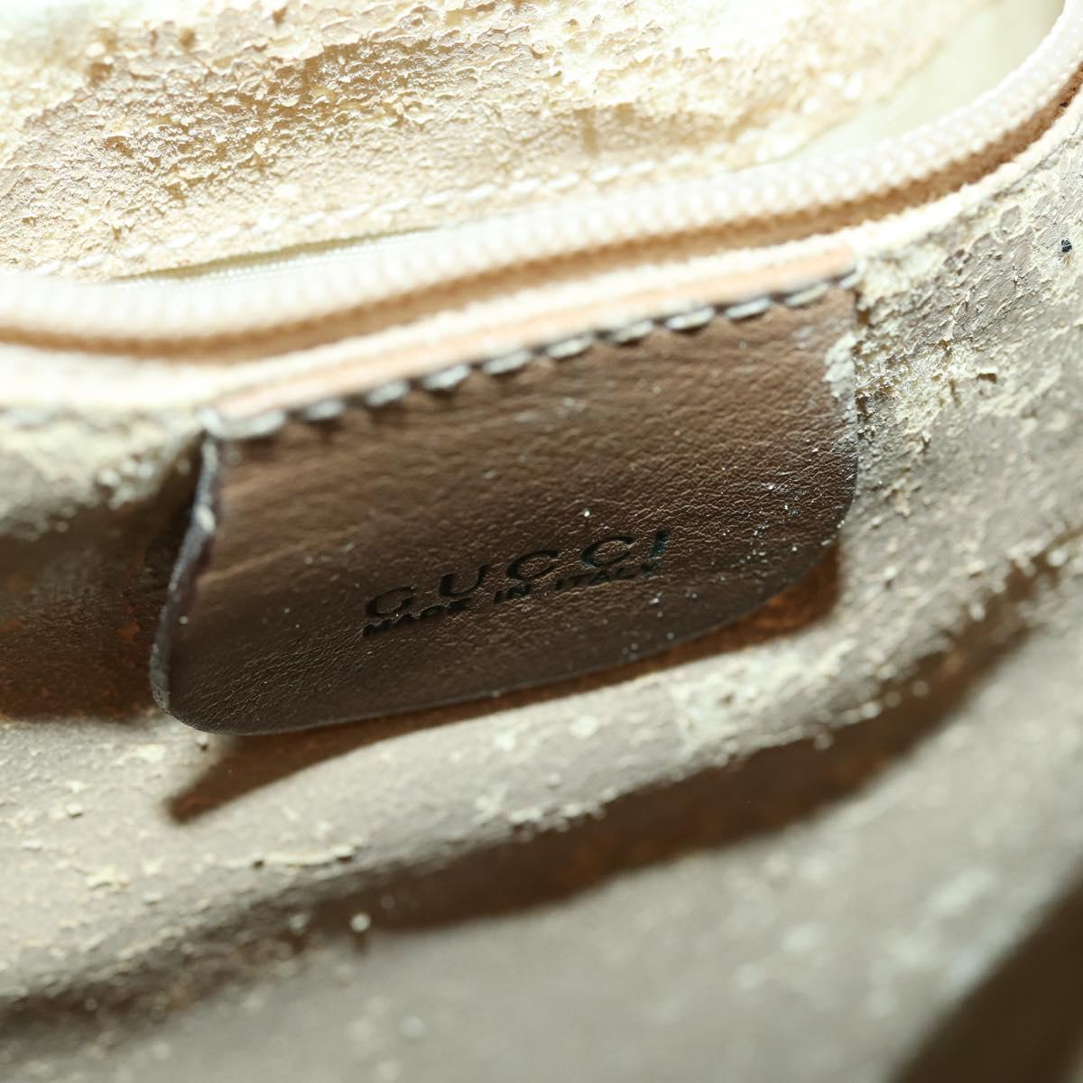 GUCCI Bamboo Backpack Leather Beige Gold 003 2855 0043 0 Auth bs30754